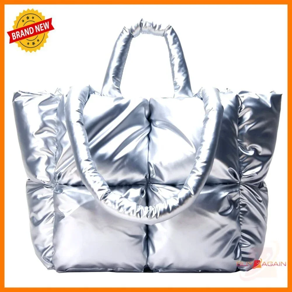 Mini Quilted Hobo Bag Nylon Tote Shoulder Satchel Purse
